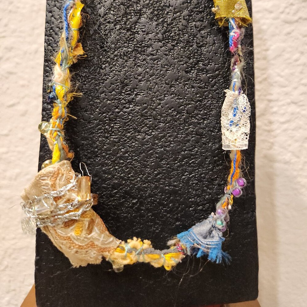 Handmade, free form necklace in my own design, light and soft.